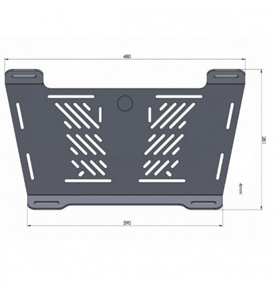 Estensione in alluminio Hepco & Becker per portapacchi su Triumph Tiger 800 XC/X dal 2015 Estensione in alluminio Hepco & Becker per portapacchi su Triumph Tiger 800 XC/X dal 2015
