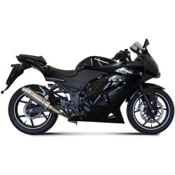 Terminale Mivv Tondo Corto GP Steel Black per Kawasaki Ninja 250R dal 2008 Terminale Mivv Tondo Corto GP Steel Black per Kawasaki Ninja 250R dal 2008