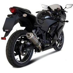 Terminale Mivv Tondo Corto GP Steel Black per Kawasaki Ninja 250R dal 2008 Terminale Mivv Tondo Corto GP Steel Black per Kawasaki Ninja 250R dal 2008
