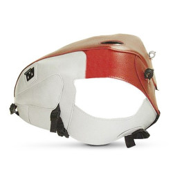 Copriserbatoio Bagster per Triumph Bonneville 01-07, Scrambler 06-08 e Thruxton 04-08 in similpelle bordò chiaro e grigio