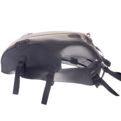 Copriserbatoio Bagster per Triumph Bonneville T100/SE, Scrambler e Thruxton dal 2008 nero con banda gialla