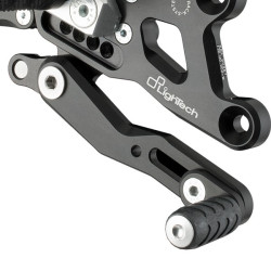 Pedane arretrate regolabili Lightech per Honda CBR 1000RR 08-15 Pedane arretrate regolabili Lightech per Honda CBR 1000RR 08-15