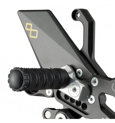 Pedane arretrate regolabili Lightech per Honda CBR 1000RR 08-15 Pedane arretrate regolabili Lightech per Honda CBR 1000RR 08-15