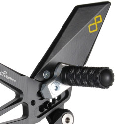 Pedane arretrate regolabili Lightech per Kawasaki ZX-10R 2016 Pedane arretrate regolabili Lightech per Kawasaki ZX-10R 2016