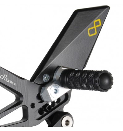 Pedane arretrate regolabili Lightech per Kawasaki ZX-10R 2016 Pedane arretrate regolabili Lightech per Kawasaki ZX-10R 2016