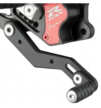 Pedane arretrate regolabili Lightech per Suzuki GSXR 600 e GSXR 750 Pedane arretrate regolabili Lightech per Suzuki GSXR 600 e GSXR 750