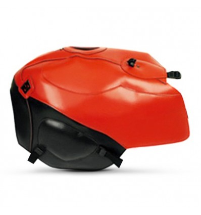 Copriserbatoio Bagster per Aprilia Caponord 1000 01-06 in similpelle rosso e nero