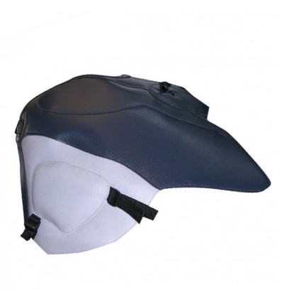 Copriserbatoio Bagster per Aprilia Caponord 1000 01-06 in similpelle grigio chiaro e antracite