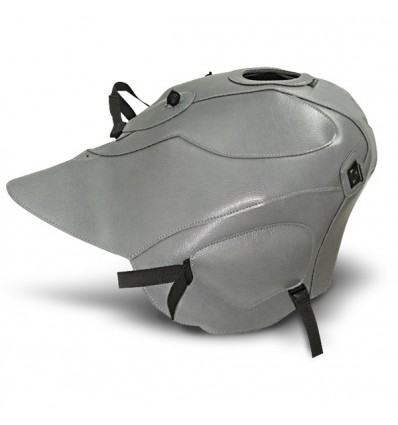 Copriserbatoio Bagster per Aprilia Caponord 1000 01-06 in similpelle grigio acciaio