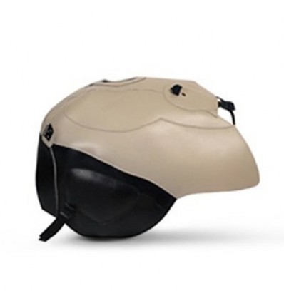 Copriserbatoio Bagster per Aprilia Caponord 1000 01-06 in similpelle beige e nero