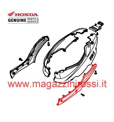 Carena - Bandella laterale sx Honda Dio ZX 94-03 Carena - Bandella laterale sx Honda Dio ZX 94-03