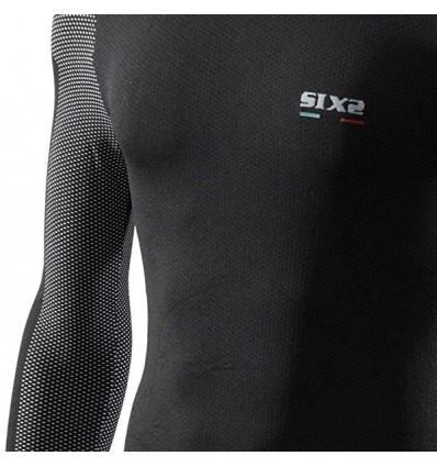Maglia lupetto Sixs TS4 termoregolante in cabonio nera Maglia lupetto Sixs TS4 termoregolante in cabonio nera