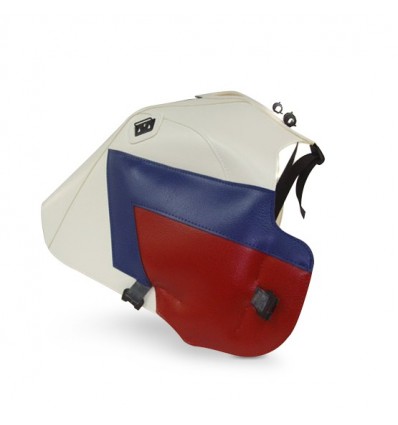 Copriserbatoio Bagster per Honda XRV 750 Africa Twin 90-92 bianco, blu e rosso Copriserbatoio Bagster per Honda XRV 750 Africa Twin 90-92 bianco, blu e rosso