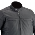 Giacca da moto in pelle Ixon Copper Slick-C nera Giacca da moto in pelle Ixon Copper Slick-C nera