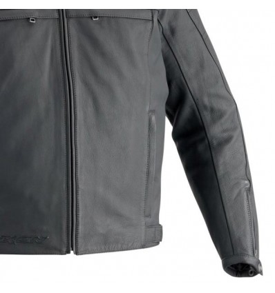Giacca da moto in pelle Ixon Copper Slick-C nera Giacca da moto in pelle Ixon Copper Slick-C nera