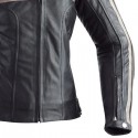 Giacca moto da donna in pelle Ixon Heroes Lady nera e beige Giacca moto da donna in pelle Ixon Heroes Lady nera e beige