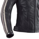 Giacca moto da donna in pelle Ixon Heroes Lady nera e beige Giacca moto da donna in pelle Ixon Heroes Lady nera e beige
