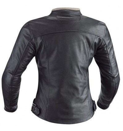 Giacca moto da donna in pelle Ixon Heroes Lady nera e beige Giacca moto da donna in pelle Ixon Heroes Lady nera e beige