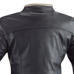 Giacca moto da donna in pelle Ixon Heroes Lady nera e beige Giacca moto da donna in pelle Ixon Heroes Lady nera e beige