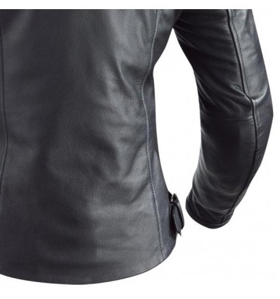 Giacca moto da donna in pelle Ixon Heroes Lady nera e beige Giacca moto da donna in pelle Ixon Heroes Lady nera e beige