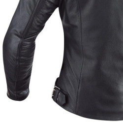 Giacca moto da donna in pelle Ixon Heroes Lady nera e beige Giacca moto da donna in pelle Ixon Heroes Lady nera e beige