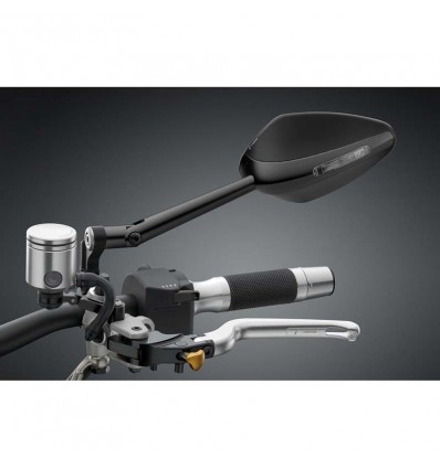 Specchietto universale biposizione Rizoma Veloce L Naked nero con indicatore led Specchietto universale biposizione Rizoma Veloce L Naked nero con indicatore led