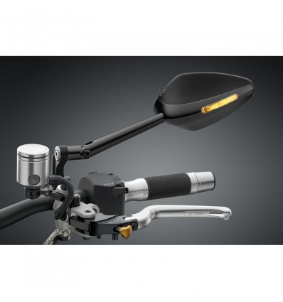 Specchietto universale biposizione Rizoma Veloce L Naked nero con indicatore led Specchietto universale biposizione Rizoma Veloce L Naked nero con indicatore led