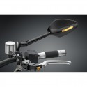 Specchietto universale biposizione Rizoma Veloce L Naked nero con indicatore led Specchietto universale biposizione Rizoma Veloce L Naked nero con indicatore led