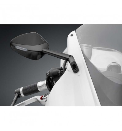 Specchietto universale biposizione Rizoma Veloce L Sport nero con indicatore led Specchietto universale biposizione Rizoma Veloce L Sport nero con indicatore led