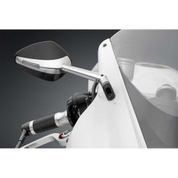 Specchietto universale biposizione Rizoma Veloce L Sport argento con indicatore led Specchietto universale biposizione Rizoma Veloce L Sport argento con indicatore led