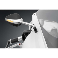 Specchietto universale biposizione Rizoma Veloce L Sport argento con indicatore led Specchietto universale biposizione Rizoma Veloce L Sport argento con indicatore led