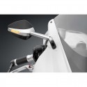Specchietto universale biposizione Rizoma Veloce L Sport argento con indicatore led Specchietto universale biposizione Rizoma Veloce L Sport argento con indicatore led