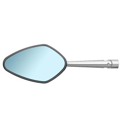 Specchietto universale biposizione Rizoma Veloce L Sport argento con indicatore led Specchietto universale biposizione Rizoma Veloce L Sport argento con indicatore led