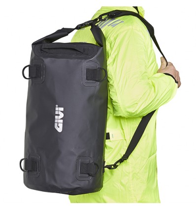 Borsa a rullo Givi impermeabile da sella o portapacchi 30 lt nera Borsa a rullo Givi impermeabile da sella o portapacchi 30 lt nera