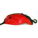 Copriserbatoio Bagster per Yamaha MT 07 in similpelle rosso e nero opaco