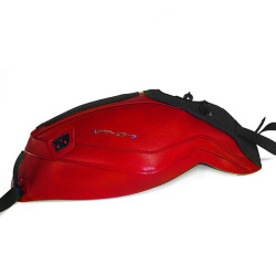 Copriserbatoio Bagster per Yamaha MT 07 in similpelle rosso scuro e nero opaco