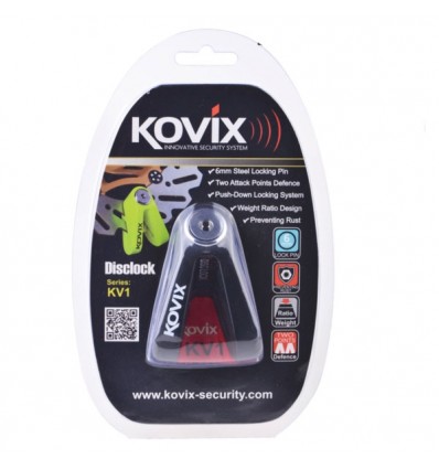 Bloccadisco Kovix KV1 con perno da 5mm nero Bloccadisco Kovix KV1 con perno da 5mm nero