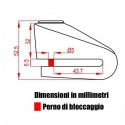 Bloccadisco Kovix KV1 con perno da 5mm arancio Bloccadisco Kovix KV1 con perno da 5mm arancio