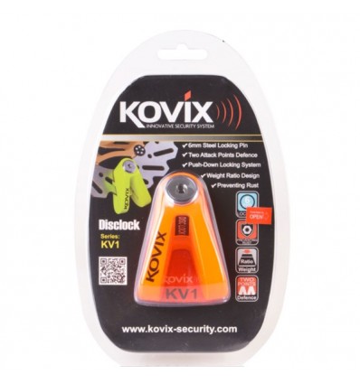 Bloccadisco Kovix KV1 con perno da 5mm arancio Bloccadisco Kovix KV1 con perno da 5mm arancio