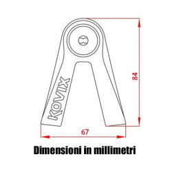 Bloccadisco Kovix KV2 con perno da 14mm argento Bloccadisco Kovix KV2 con perno da 14mm argento