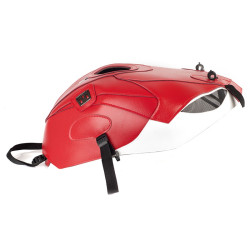 Copriserbatoio Bagster per BMW S1000R dal 2014 in similpelle rosso e bianco