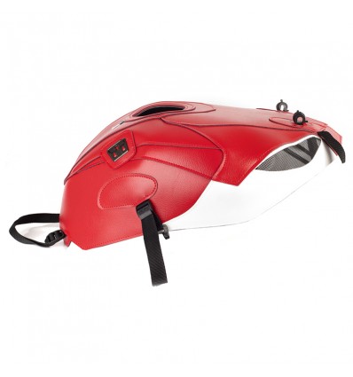 Copriserbatoio Bagster per BMW S1000R dal 2014 in similpelle rosso e bianco Copriserbatoio Bagster per BMW S1000R dal 2014 in similpelle rosso e bianco