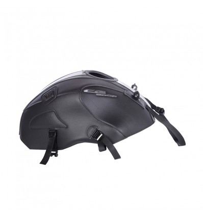 Copriserbatoio Bagster per Honda CB 500F dal 2016 in similpelle nero opaco e nickel Copriserbatoio Bagster per Honda CB 500F dal 2016 in similpelle nero opaco e nickel