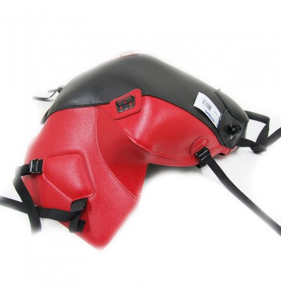 Copriserbatoio Bagster per BMW F800R dal 2015 in similpelle nero e rosso Copriserbatoio Bagster per BMW F800R dal 2015 in similpelle nero e rosso