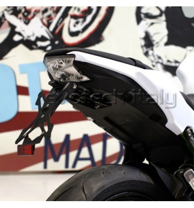 Portatarga regolabile Evotech per Kawasaki Z650