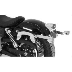 Telai laterali Hepco & Becker C-Bow system cromati per Harley Davidson FXDB Dyna Street Bob