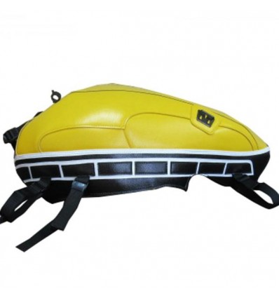 Copriserbatoio Bagster per Yamaha XJR1300 in similpelle giallo, nero e bianco