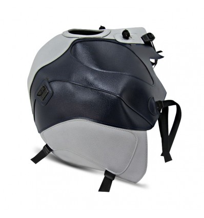 Copriserbatoio Bagster per BMW R1200RT dal 2014 in similpelle grigio chiaro e blu Copriserbatoio Bagster per BMW R1200RT dal 2014 in similpelle grigio chiaro e blu