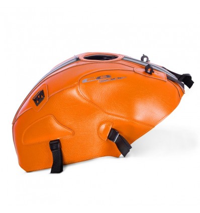 Copriserbatoio Bagster per Honda CB 500F dal 2016 in similpelle arancio e grigio acciaio Copriserbatoio Bagster per Honda CB 500F dal 2016 in similpelle arancio e grigio acciaio