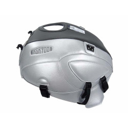 Copriserbatoio Bagster per Yamaha XSR 900 in similpelle grigio cielo e argento Copriserbatoio Bagster per Yamaha XSR 900 in similpelle grigio cielo e argento